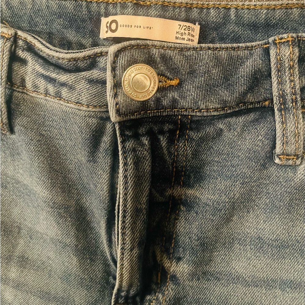 SO Women's Boyfriend Jean- Classic Blue - Picture 2 of 3